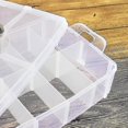 thumbnail image 1 of Boîte de Rangement Portable à Trois Couches Boîte de Rangement en Plastique Transparente Couverte 1 Pce Blanche, 1 of 2
