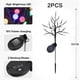 thumbnail image 2 of Paquete de 2 luces solares para exteriores, impermeables, para caminos, patios, jardines, decoración de paisajes, decoración navideña para jardín, altura 66 cm, 2 of 5