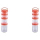 thumbnail image 3 of Matsuzay Botella de gran capacidad ollas herméticas para almacenar alimentos y latas vacías para llenar contenedores de almacenamiento de rojo 2Conjunto, 3 of 6