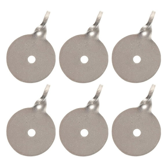 WEUVEB 6Pcs Metal Training Targets Plated Silver Steel Portable Outdoor Practice Range Accessories