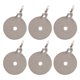 thumbnail image 3 of Objetivos de tren de tiro de acero inoxidable, objetivos compactos de Metal para práctica de tiro, objetivos de adiestramiento al aire libre para campo de tiro, 6 uds., 3 of 6