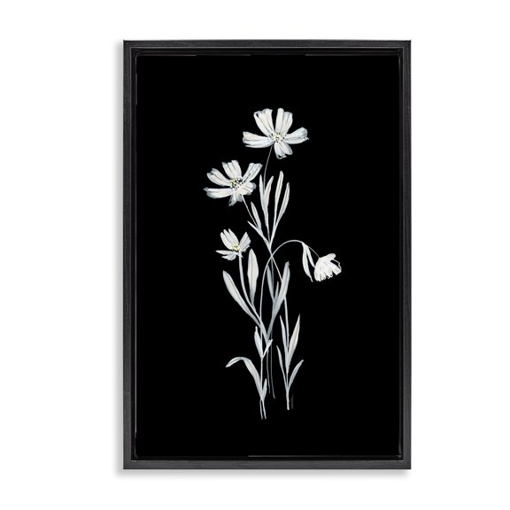 Stupell Industries Transitional Black Floating Frame Canvas Art, 17 x 25, by Leeza Hernandez