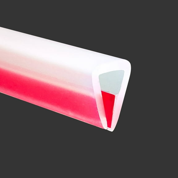 Clear Rubber Edge Trim, Self-Adhesive Clear Rubber Edge Trim, Edge Protector for Sheet Metal, Glasses or Flexi Glasses, Silicone Rubber Material, Fit 1/4"(6.4mm), U Channel Edge Trim, Length 20Ft