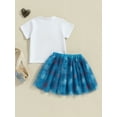 thumbnail image 4 of Toddler 4th Of July Outfit Baby Girl USA T-Shirt And Tulle Skirts Little Girls Dress Fourth Of July Clothes, 4 of 7
