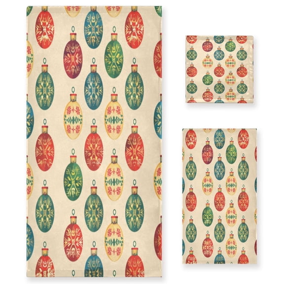 Three-Piece Towel Set Face Towel Towel Set Hand Towel Bath Towel Cotton Bath Towels Bath Towel Sets Hand Bath Towels Christmas Ball