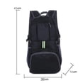 thumbnail image 2 of Unisex Foldable Backpack Lightweight Bag Small Backpacks Water Resistant for Travel Hiking Camping Walking Blue, 2 of 10