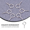 thumbnail image 4 of MERRYHAPY 36pcs Eye Self Tapping Screw Sheep Eye Screw Metal Threaded Hook Office Home Use General Users, 4 of 5