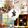 thumbnail image 7 of Halloween Witch Doll Decor with Broomstick for Indoor Outdoor Party Decoration, 9.4 Inch Hanging Witch Figurine for Home Display (Orange), 7 of 7