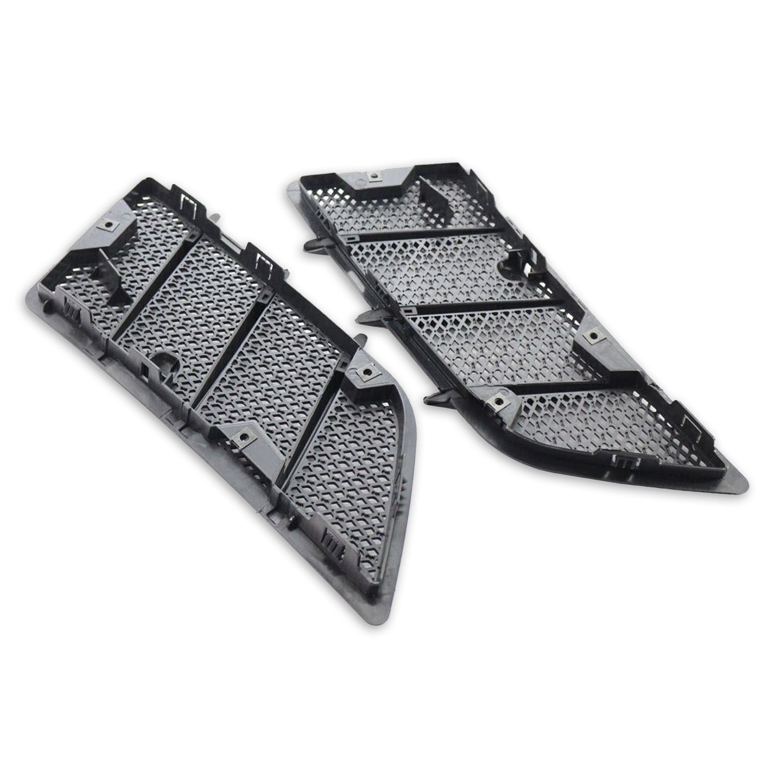 LOUVEROLA 2Pcs Hood Air Vent Grille Cover For Mercedes W164 ML & GL Class 2008-11