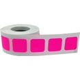 thumbnail image 3 of Fluorescent Pink Square Stickers | 0.75" Inch Square | 500 Pack, 3 of 4