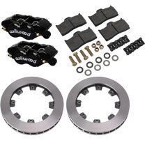 G-Comp X Style Rear Brake Kit, Plain Rotor, Black Caliper