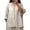 Beige 3/4 Sleeve Tops, variant on Htigea Women's Chinese Style T-Shirts 3/4 Sleeve Embroidered Tops Casual Loose Fit Tee for Vacation & Everyday Beige L
