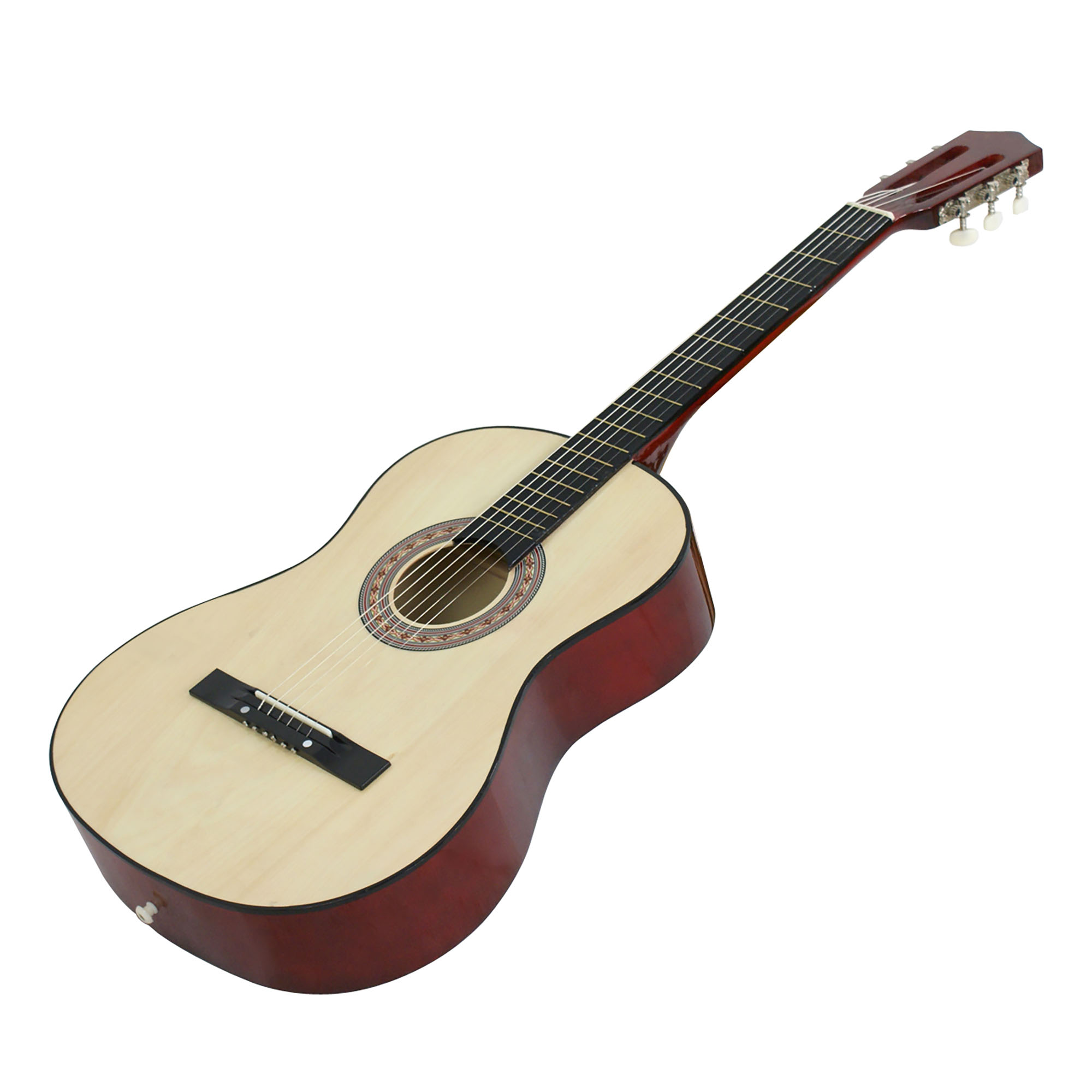 ZenStyle 38" Beginners Acoustic Guitar with Case, Strap, Tuner and Pick for Starter, Natural