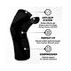 thumbnail image 2 of Rodillera Elástica Deportiva De Compresión Para Gimnasios Talla G Belug Negro, 2 of 5