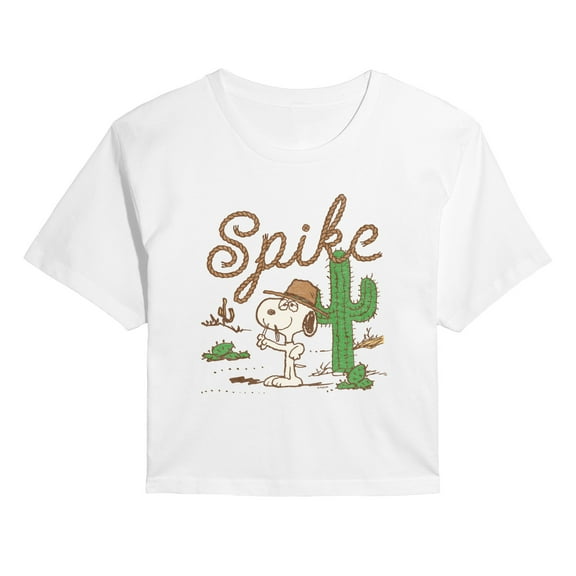 Peanuts - Spike Desert - Juniors Cropped Graphic T-Shirt