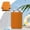 Orange, variant on Lunxisen 1 Pcs Plastic Can Cooler Sleeves Standard Drink Can Covers Foldable Insulated Holders for Carbonated Drinks Beer Beverage Cans for Party Event(330ml)
