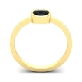 thumbnail image 2 of SuperJeweler 1/2 Carat Rose Cut Black Diamond Solitaire Engagement Ring In 14 Karat Yellow Gold For Women, 2 of 6