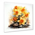 thumbnail image 2 of Designart "Beauty of the Daffodil Garden in Yellow I" Floral Framed Wall Art Decor - Traditional Yellow Daffodil Entryway Framed Wall Art Print, 2 of 6