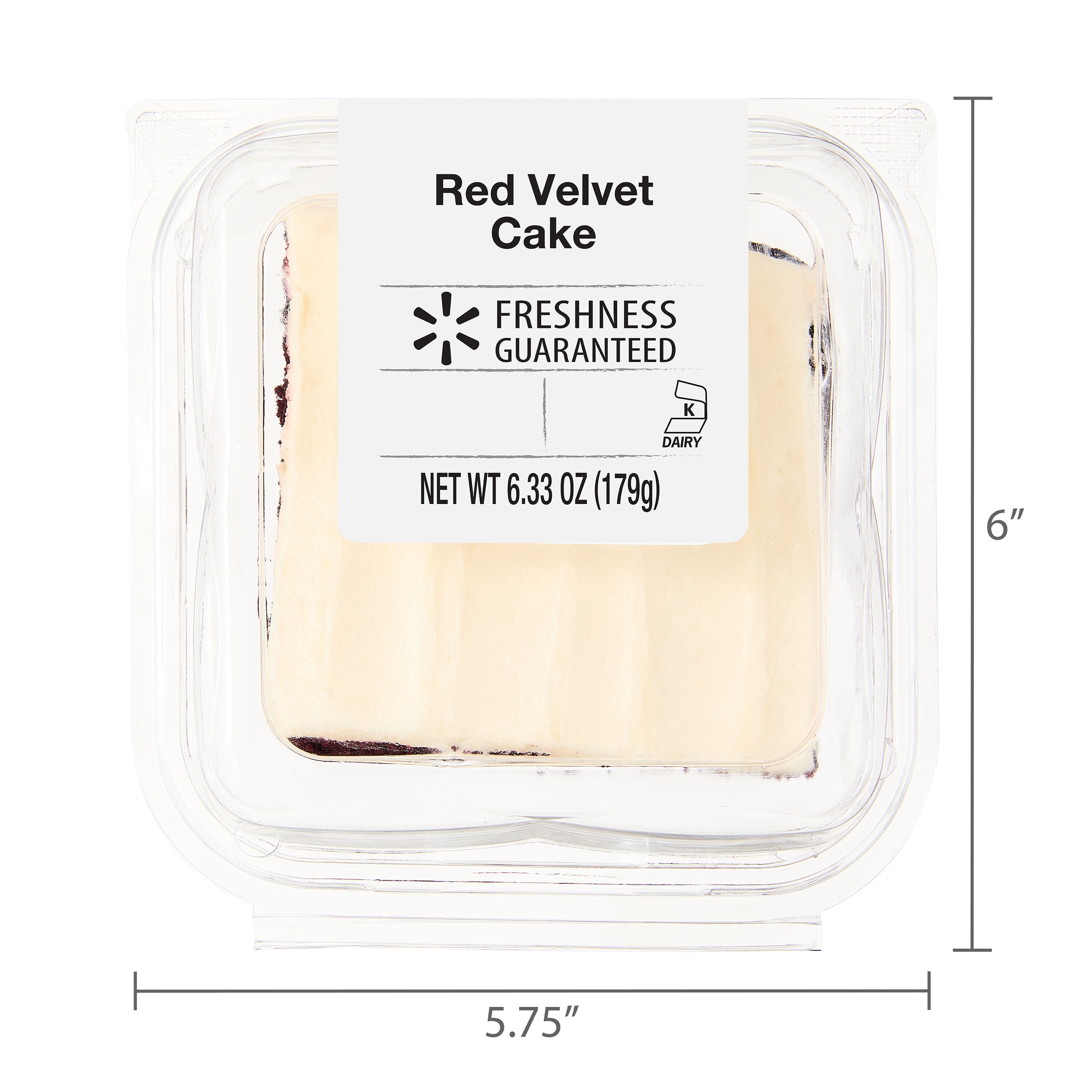 Freshness Guaranteed Red Velvet Cake Square, Baked, 6.33 oz (Refrigerated)