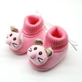thumbnail image 2 of UngA Baby Shoes Baby Boots Boys Girls Infant Slippers Cozy Fleece Boots First Walking Shoes Warm Socks Newborn Crib Shoes Pink,3.5, 2 of 2