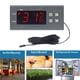 thumbnail image 1 of Riwesomey STC-1000 Controlador de temperatura digital Termostato Sensor impermeable Calefacción Refrigeración LED Control de temperatura Relé Incubadora Artesanía Riwesomey TO005095-00, 1 of 1