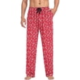 thumbnail image 4 of GZHJMY Lovely Dog Claw Mens Pajama Pants, Comfortable and Soft Men&nbsp;Pajama&nbsp;Bottoms with Pockets and Drawstring, Christmas New Year Birthday Father's Day, 4 of 7