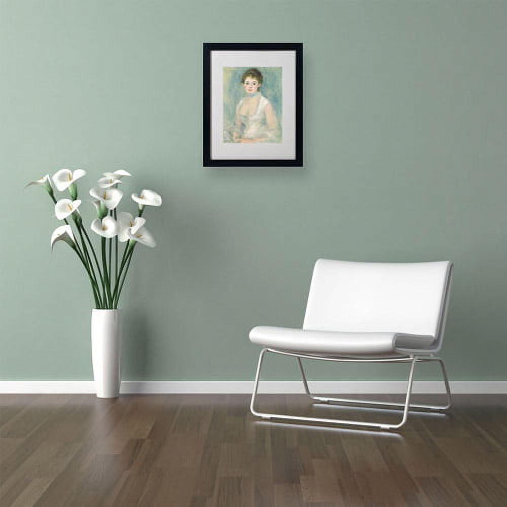 Trademark Fine Art "Madame Henriot 1876" Canvas Art by Pierre Renoir, Black Frame