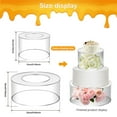 thumbnail image 2 of 2Pcs Acrylic Cake Stand Fillable Cake Risers Clear Cake Tier Stackable Cake Display Boxes, 2 of 8