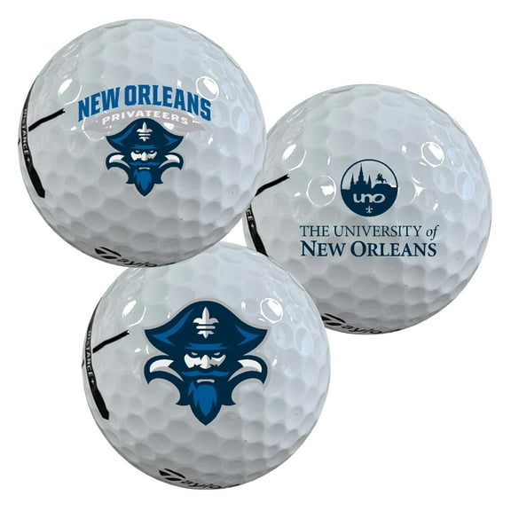 The University of New Orleans Privateers Logo Edition Taylormade Distance  Golf Balls 12-Pack (Dozen)