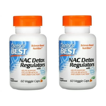 Doctor's Best, NAC Detox Regulators, 60 Veggie Caps 2 Packs