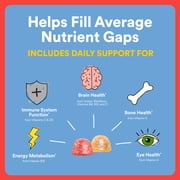 SmartyPants Kids Plus Multivitamin & Omega 3 Gummies with Vitamins C, D3, B12, Zinc 60 Count