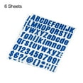 thumbnail image 3 of Uxcell 25mm Height Self Adhesive Waterproof Vinyl Letter Number Sticker Set 6 Sheet Dark Blue, 3 of 6