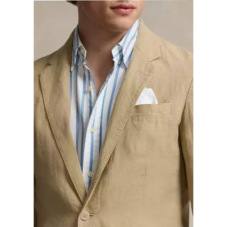 Ralph Lauren Mens Modern Linen Suit Two Button Blazer Jacket