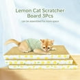thumbnail image 2 of DEROFIT 3-Pack Cardboard Cat Scratcher Pads for Indoor Cats, Dual-Side Corrugated  Cat Scratching Board, 17" x 8.3" x 1", Orange, 2 of 6