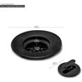 thumbnail image 3 of 2-Piece Drain Strainer & Stopper, Soft-Grip Rim, Small Storage, Carbon, 3 of 5