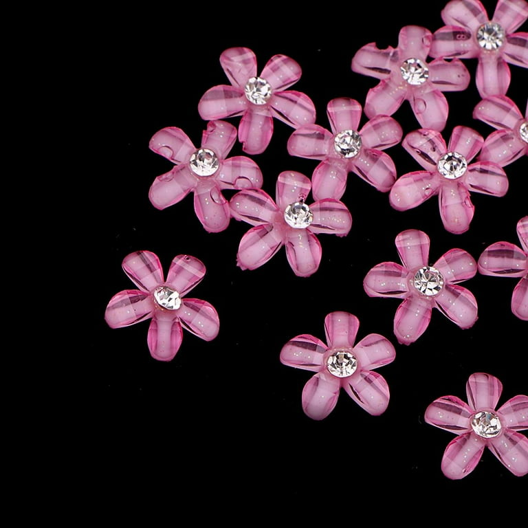 Pink Flower Buttons