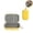 Yellow, variant on Dual Glasses Storage Case, Hard Shell Eyeglasses Organizer Holder, Portable Shockproof Sunglasses Travel Carrying Bag with Divider, Multi Glasses Protective Case