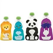 Squooshi Reusable Food Pouches, Assorted