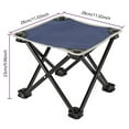thumbnail image 3 of Portable Folding Chair Lightweight Compact - Sturdy Frame Camping Chair for Outdoor Indoor Events Picnic Beach Travel Comfort - Dark Blue, 3 of 4