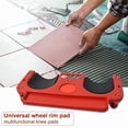 thumbnail image 3 of Plateau Ergonomique à Roulettes pour Genouillères avec ABS Robuste et 5 Roues - Genou Portable pour Peinture de Plancher, Réparation de Voiture, Menuiserie - Rangement d'Outils pour Entrepreneurs, Peintres, Mécaniciens (Rouge/noir), 3 of 6