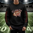 thumbnail image 2 of Chandail en Molleton Mode Homme Rugby Imprimé Col Rond Chaud Confortable Hiver Automne Décontracté Chandail, 2 of 4