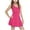 Hot Pink, variant on XXWXYD Girls Sleeveless Tennis Dress Racerback Athletic Tank Dress with Built-in Shorts Dress Moisture-Wicking Sports Outfit