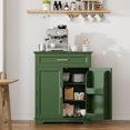 thumbnail image 2 of Kitchen Storage, Modern Floor-Standing Sideboard, Freestanding Cabinet Suitable for Living Room or Hallway, Green, 2 of 7