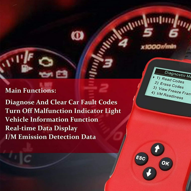 V309 Engine Light Diagnostics OBD2 OBD-II Car Scanner Code
