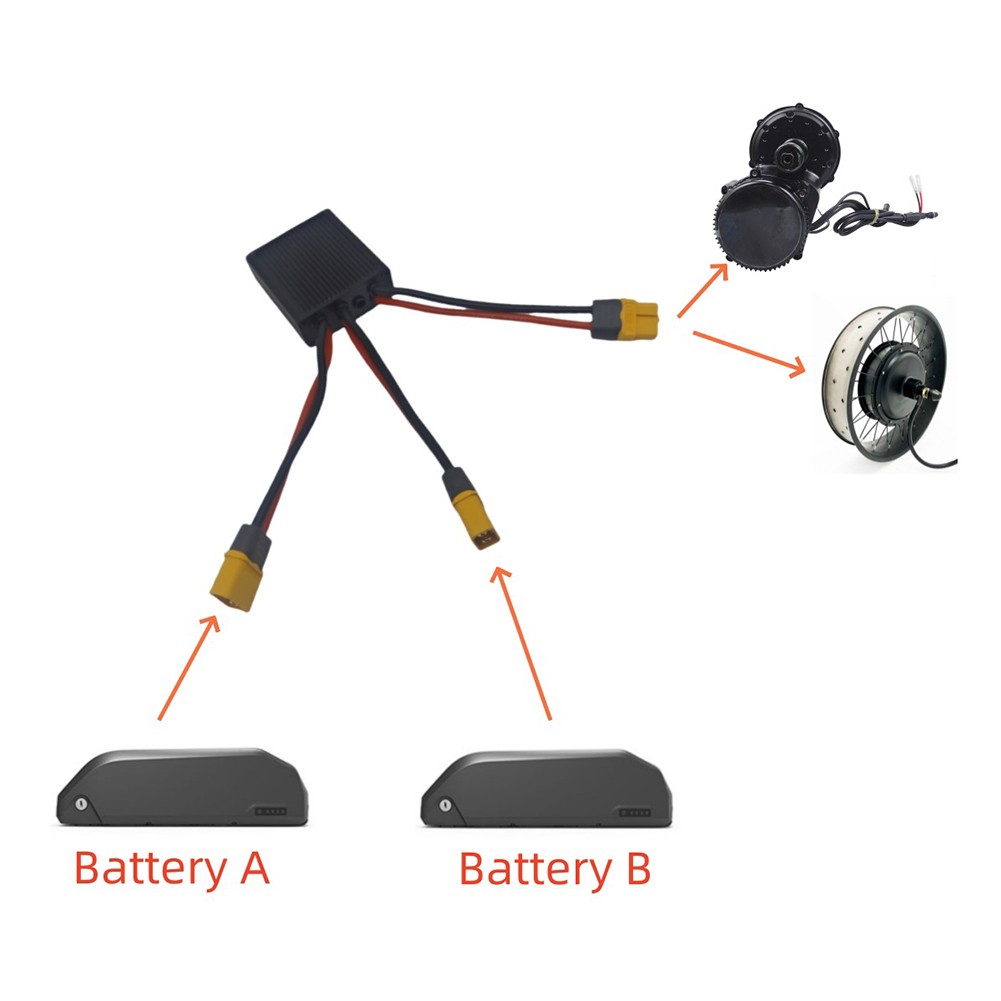 Electric Bike Ebike Scooter 2 Lithium Battery Parallel Module 20V-72V 20-40A 24V-70V 40A