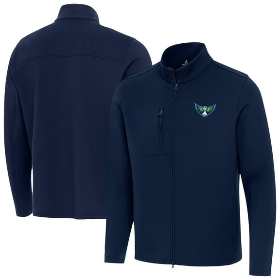 Men's Antigua Navy Dallas Wings Objection Full-Zip Jacket
