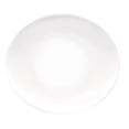 thumbnail image 2 of Bormioli Rocco Prometeo Set Of 6 Dinner Plates, 10.75" X 9.5" Tempered Opal Glass, Clean White, Curved Design With External Textures Dinnerware., 2 of 8