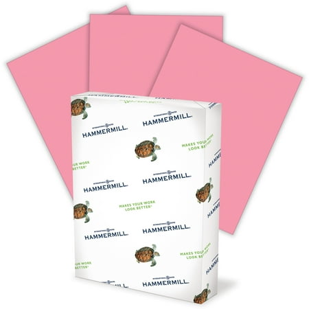 Hammermill Colors Colored Paper, Light Cherry, 500 / Carton