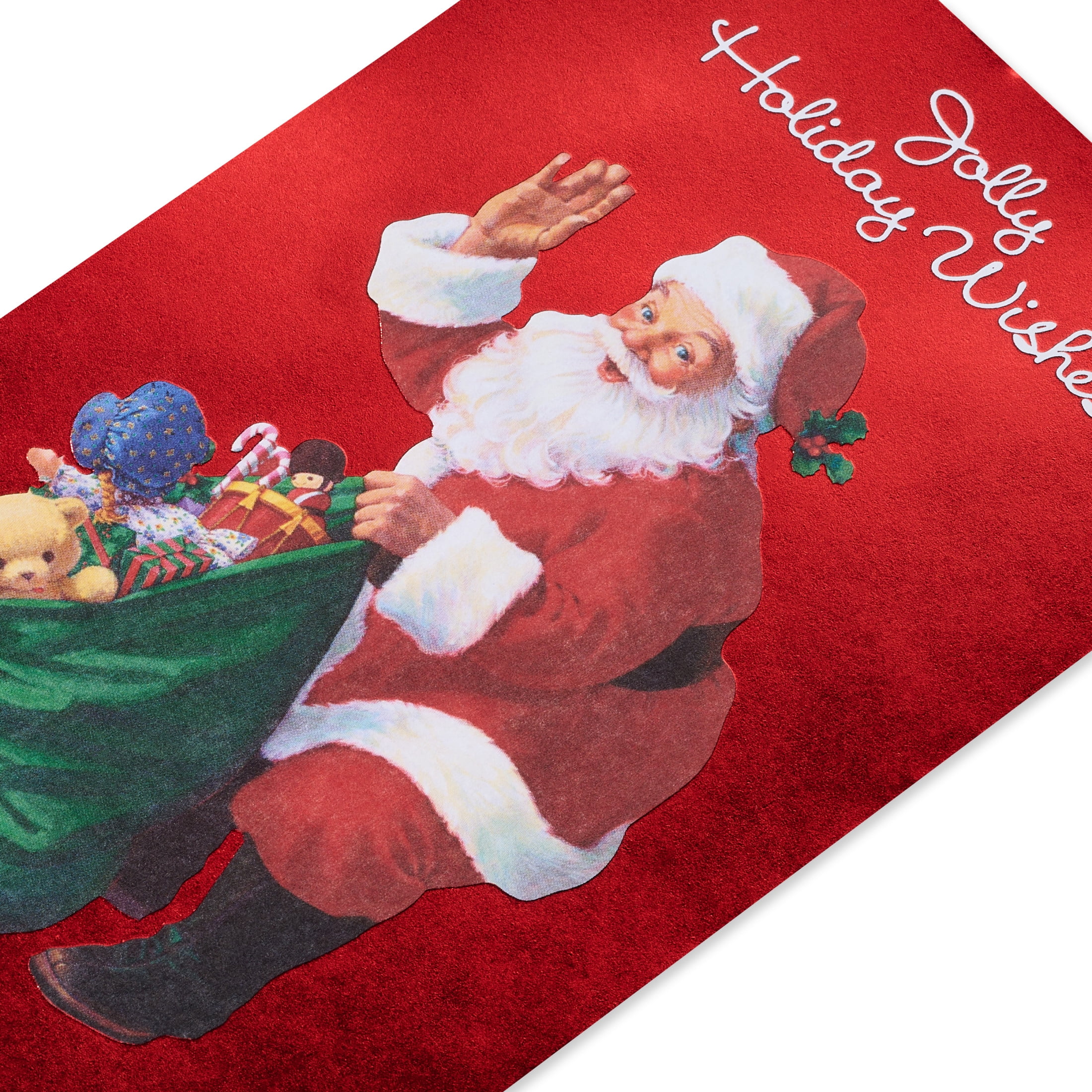 American Greetings Christmas Gift Card Holder (Jolly Wishes, 8-Count)