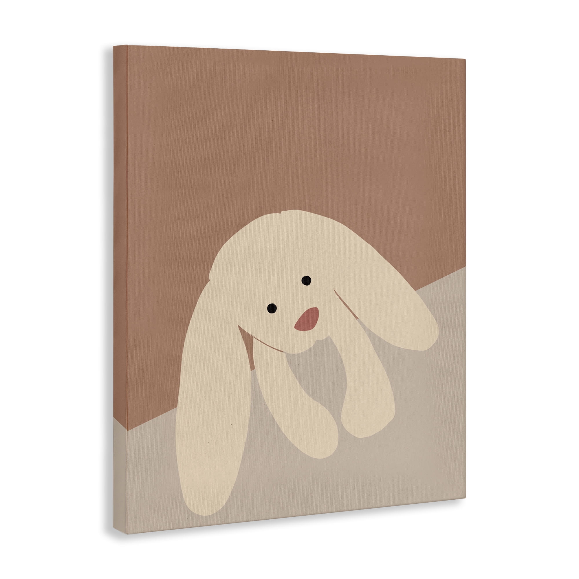 Stupell Industries Simple Floppy Bunny Animals & Insects Painting Gallery Wrapped Canvas Art Print Wall Art, 16 x 20